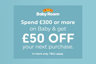White offer text on a green background