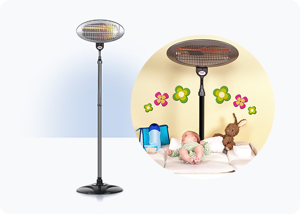 Wickeltisch-Heizstrahler