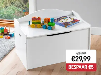 Witte Houten Speelgoedkist