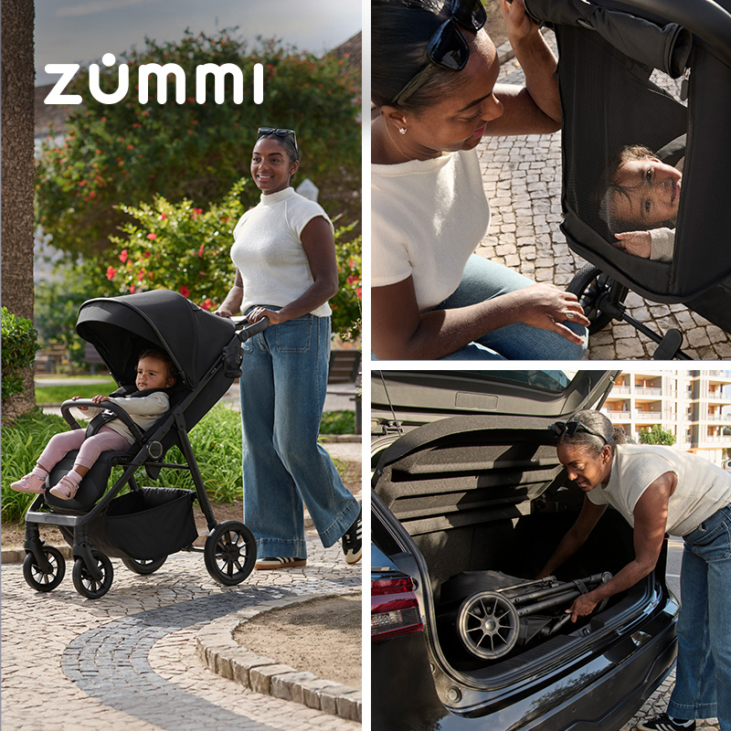 3 different variants Zummi Zip2 Stroller Black 