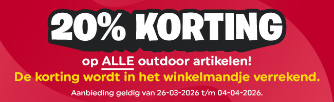 20% korting op ons buitenspeelgoed