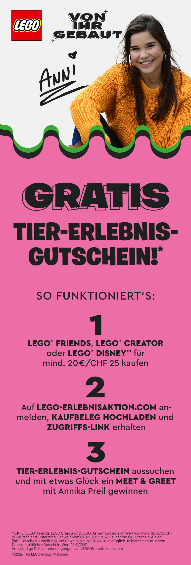 LEGO Erlebnisgutschein