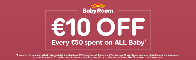 white text on a red background