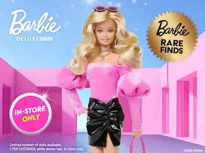 NEW exclusive Rare Finds doll on the pink background 