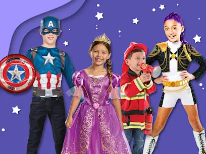 Kids wearing different themed costumes to dress up for world book day.