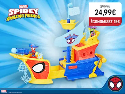 Spidey et ses Amis Extraordinaires Bateau de Pirates Bulles et Toiles