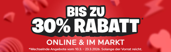 Bis zu 30% Rabatt