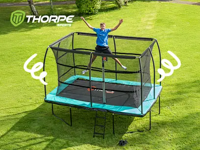 Jump Power Elite Series 12 x 8ft Trampoline & Enclosure