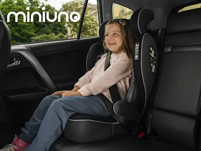 miniuno Zitverhoger Tripiie i-Size 100-150 cm zwart