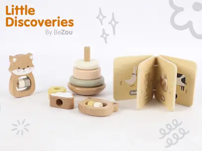 Little Discoveries par BeZou - Coffret Cadeau Jouets en Bois