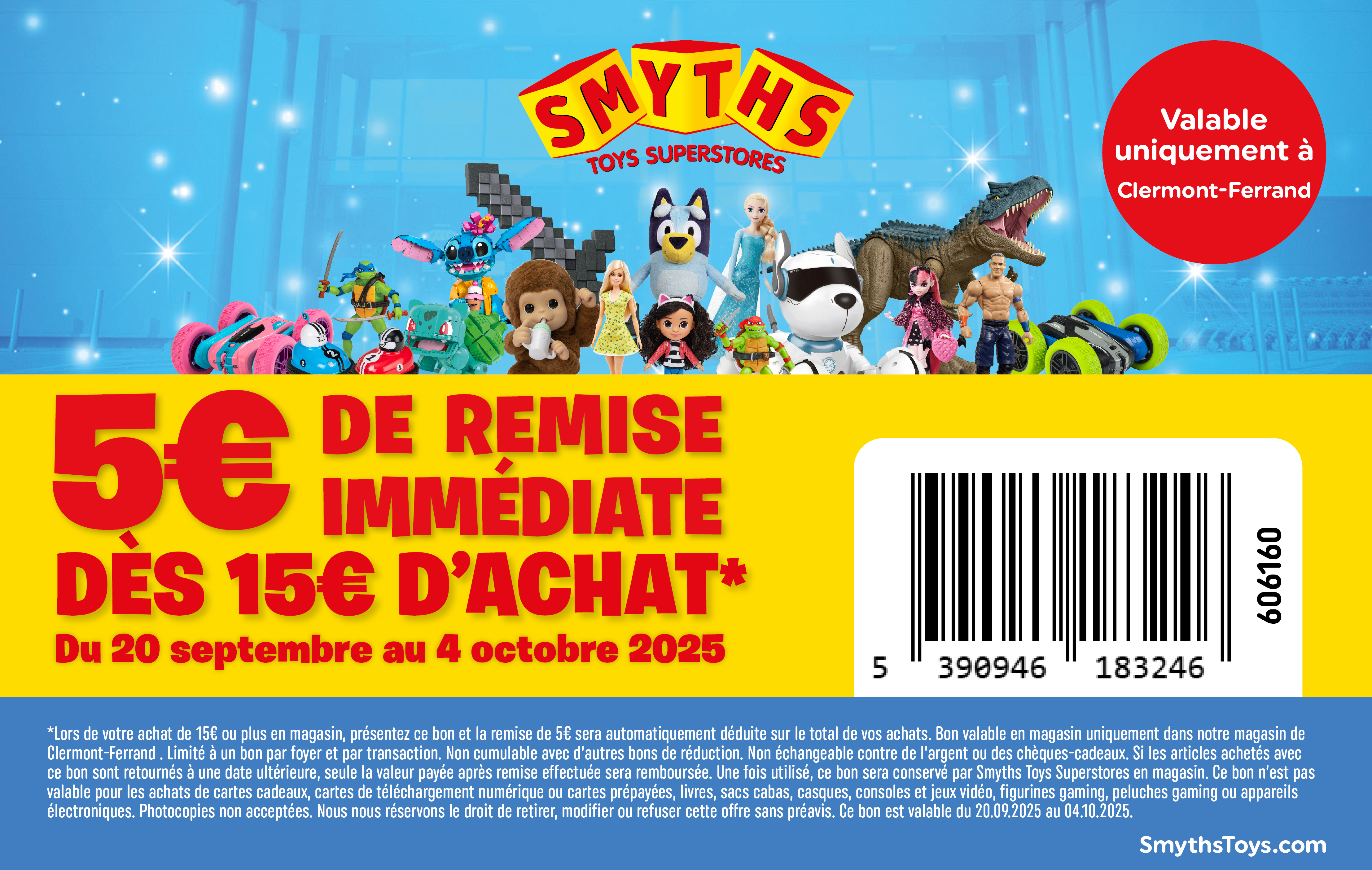 Bon de réduction Clermont-Ferrand