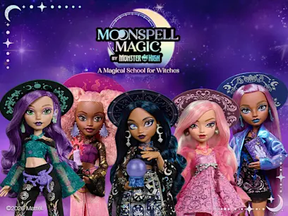 avec les poupées Moonspell Magic by Monster High