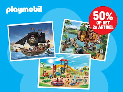 50% korting op het 2e artikel