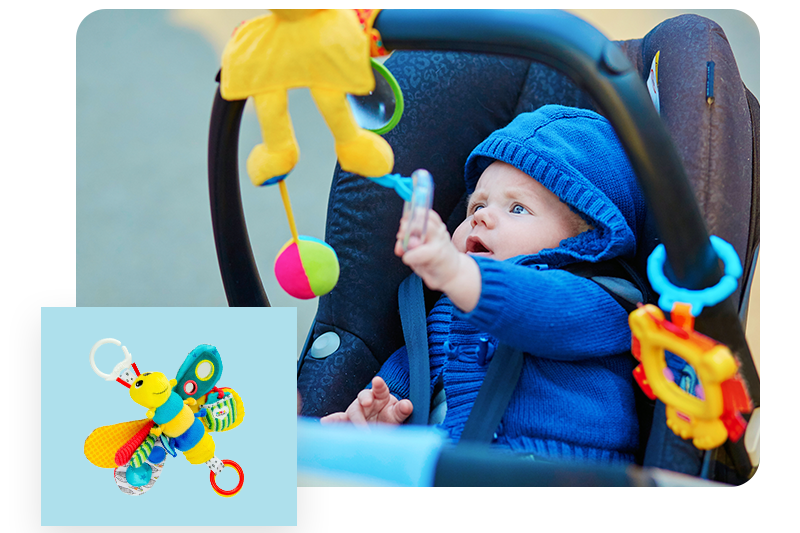 Accessoires de poussettes et jouets