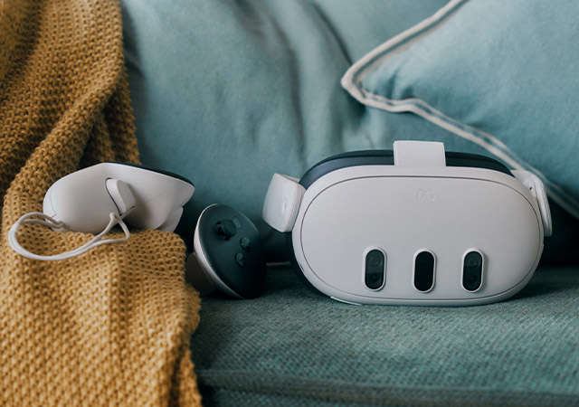 Meta Quest Headset and controller