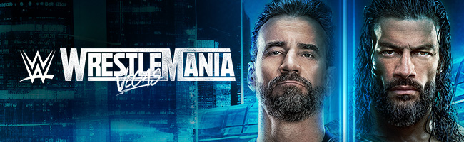  WWE WrestleMania Vegas on the black background 