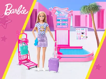 Barbie - Poupée Retrait des Bagages avec Accessoires