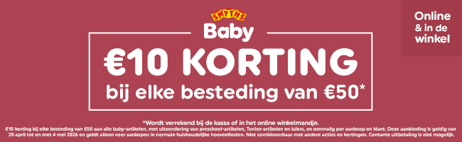€ 10 korting bij elke besteding van € 50