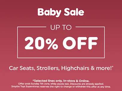 Baby Sale on the red background 