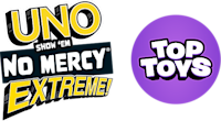 UNO Show 'em No Mercy Extreme Kartenspiel mit Kartenwerfer