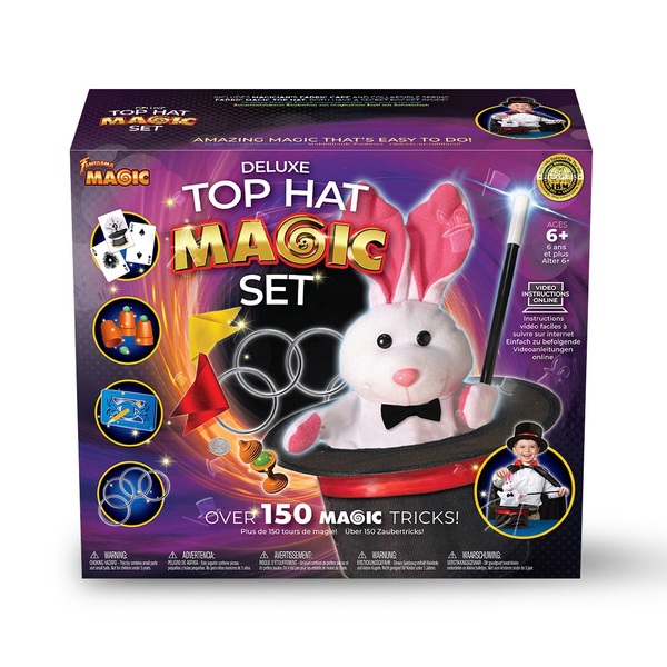 Fantasma Magic Set Deluxe Top Hat 150+ Magic Tricks