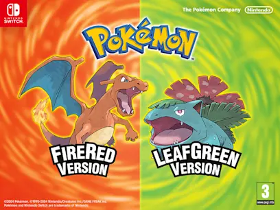Pokémon FireRed and Pokémon LeafGreen are now available on Nintendo Switch