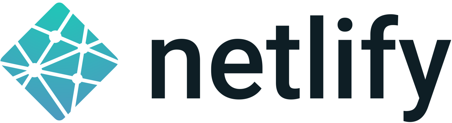 The logo of Netlify, one of the serverless hosting providiers we work with