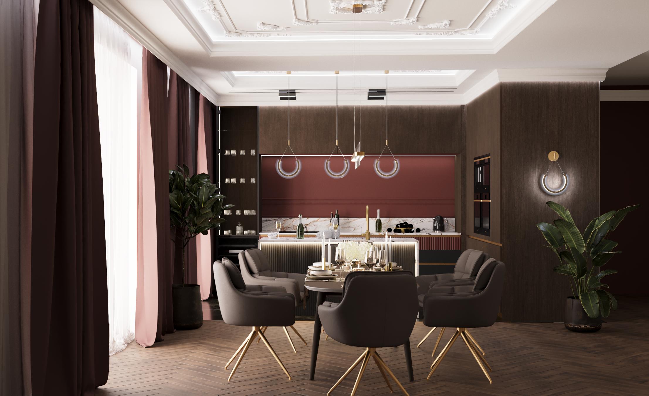 Projekt wnętrza mieszkania we Wrocławiu — Mushrooms Design