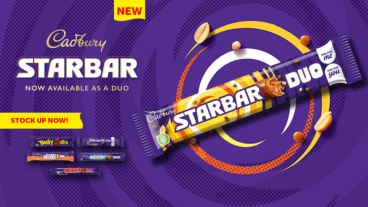 Starbar Joins Successful Cadbury Duo range