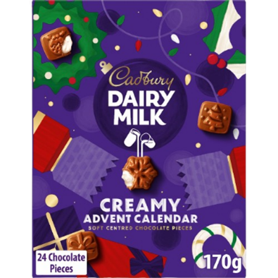 CADBURY DAIRY MILK CREAMY ADVENT CALENDAR Packshot