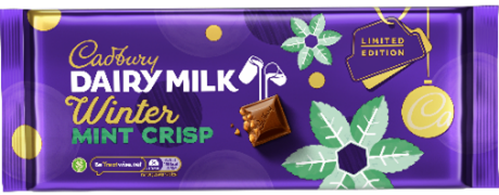 CADBURY DAIRY MILK WINTER MINT CRISP Packshot