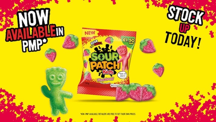 SWEETEN YOUR SALES WITH SOUR PATCH KIDS STRAWBERRY - Big card