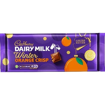 CADBURY DAIRY MILK WINTER ORANGE CRISP 