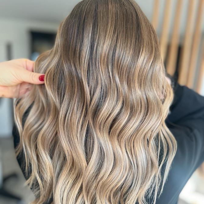 Dopo - esempio illustrativo di balayage