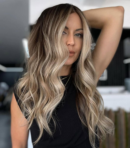 Sun-Kissed Blonde Balayage