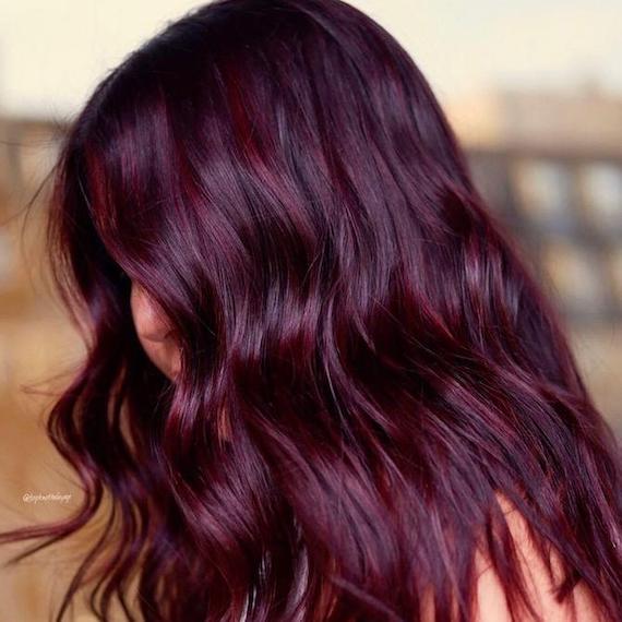 Plum Red Velvet Hair Color