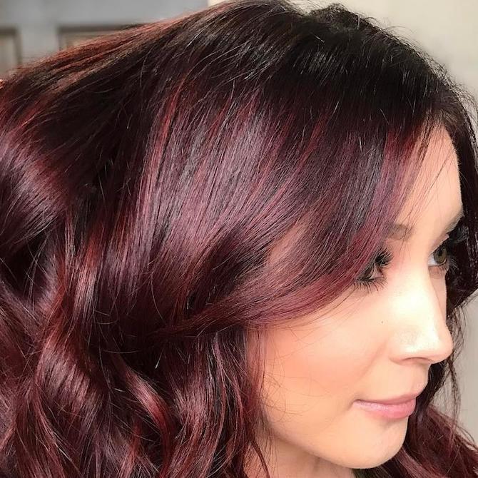 Mahogany Wine Hair Color