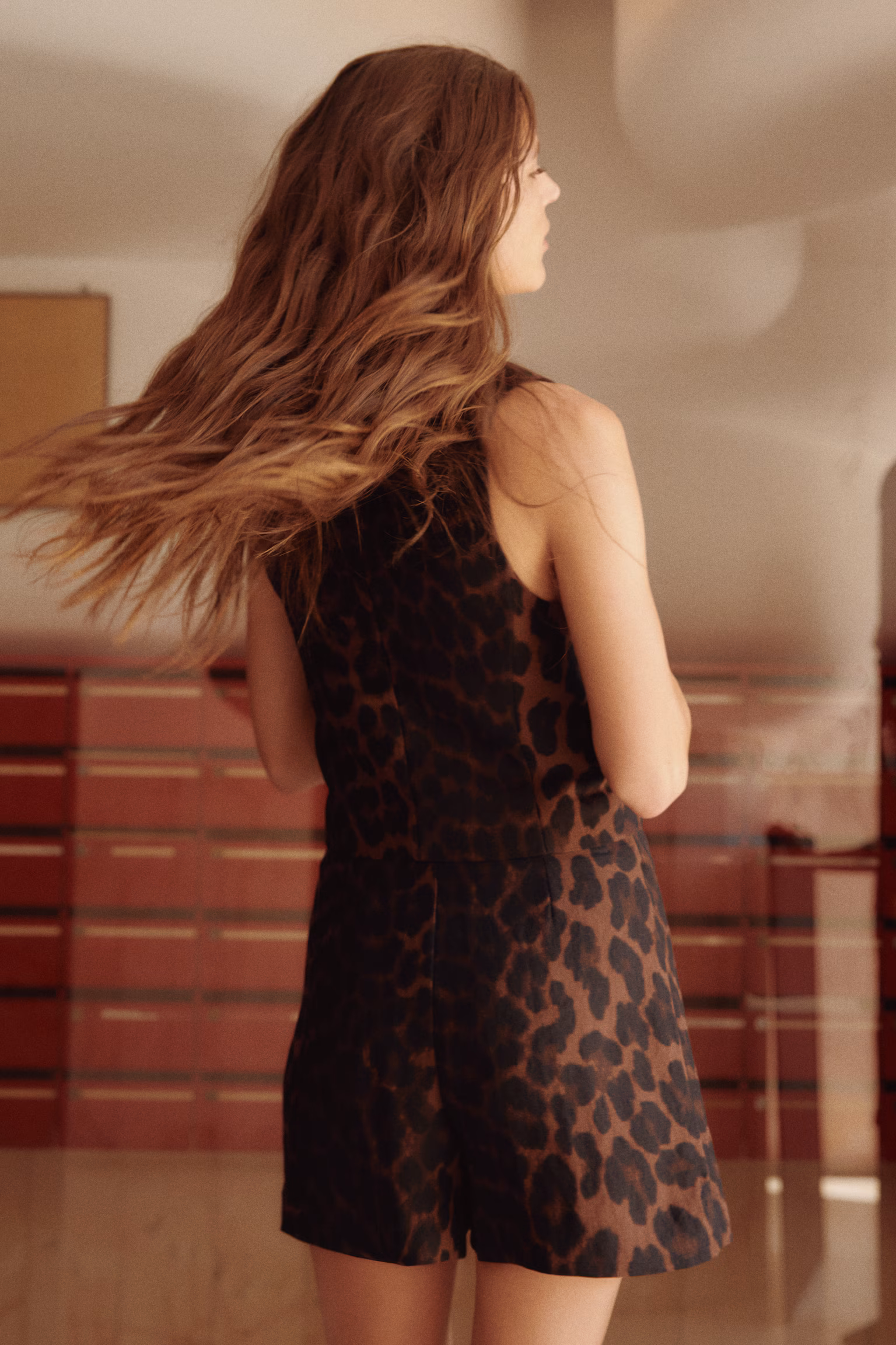 Skort met overslag luipaardprint - Hover