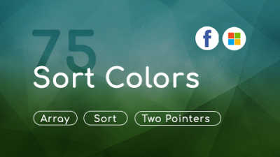 LeetCode 75 Sort Colors