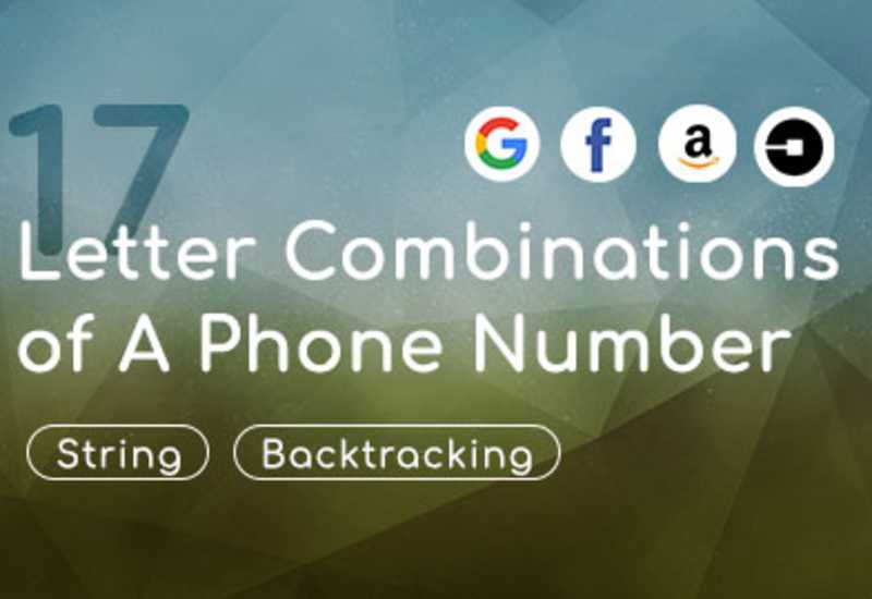 Problem 17, Letter Combinations of A Phone Number