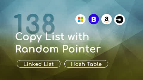 LeetCode 138, Copy List with Random Pointer