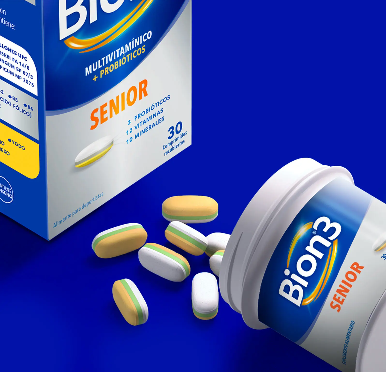 Bion3 Senior - Con vitaminas, minerales, gingseng y probióticos