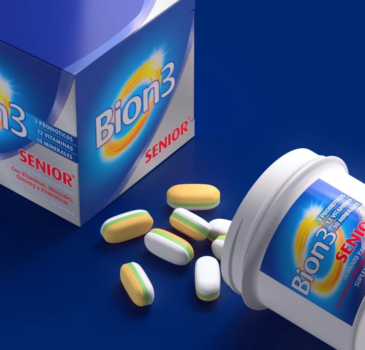 Pack Bion 3 Senior Suplemento Vitaminico 30 Comprimidos X 2