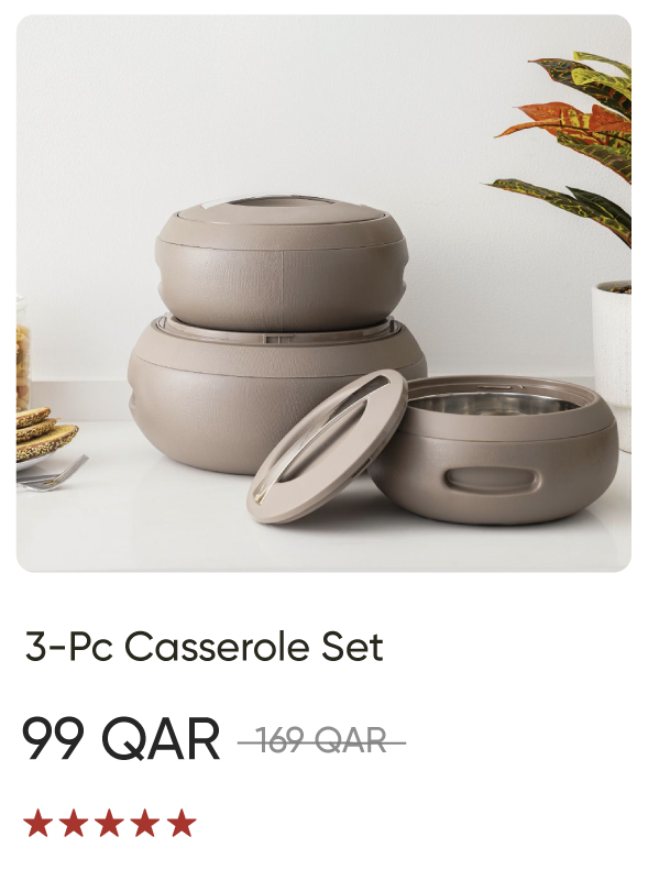 ROQ-SD-3-Pc Casserole Set