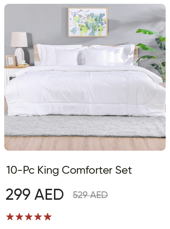 U25R-SD-10P King Comforter Set