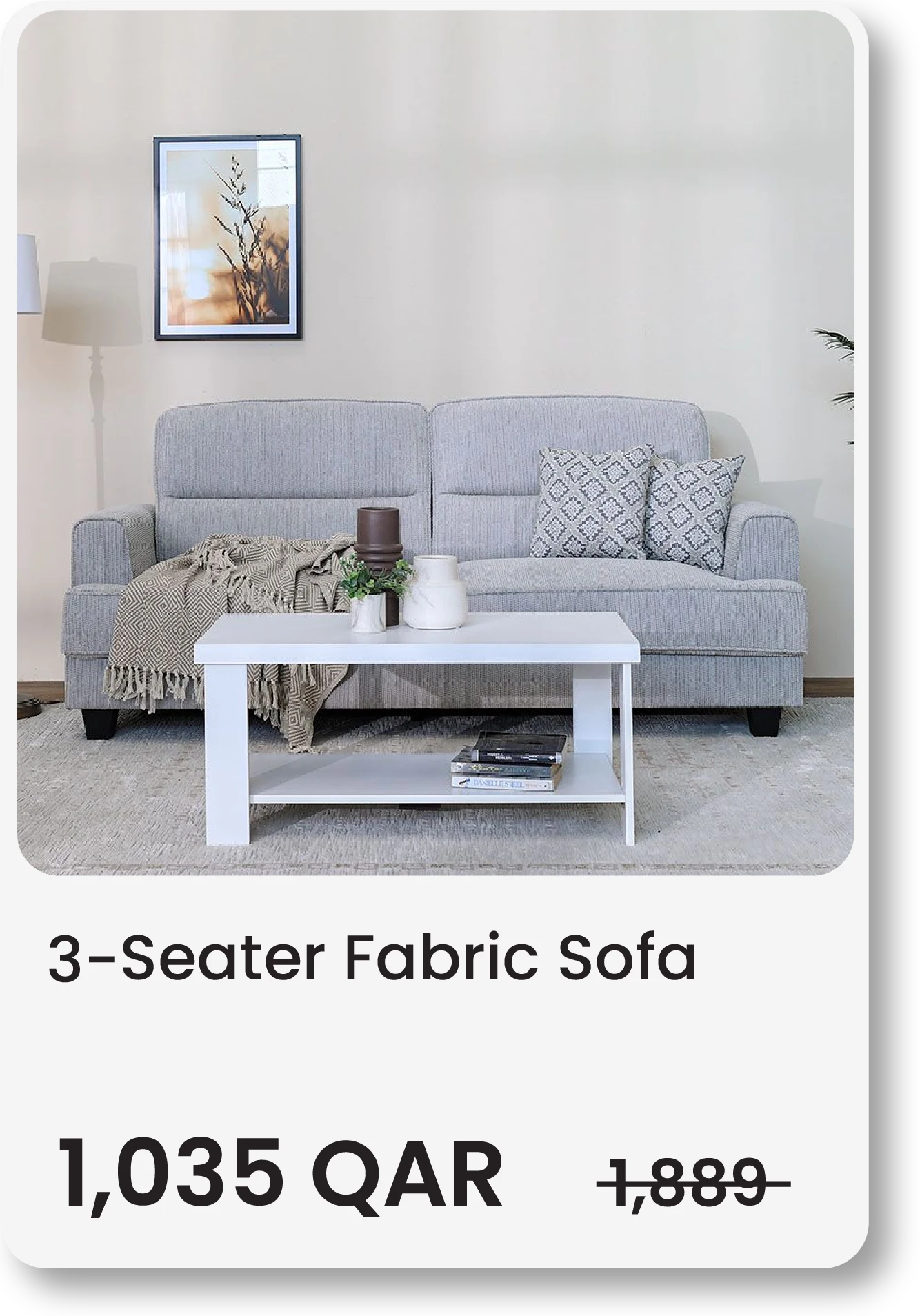 SDQ-Sept- Fabric Sofa 3S