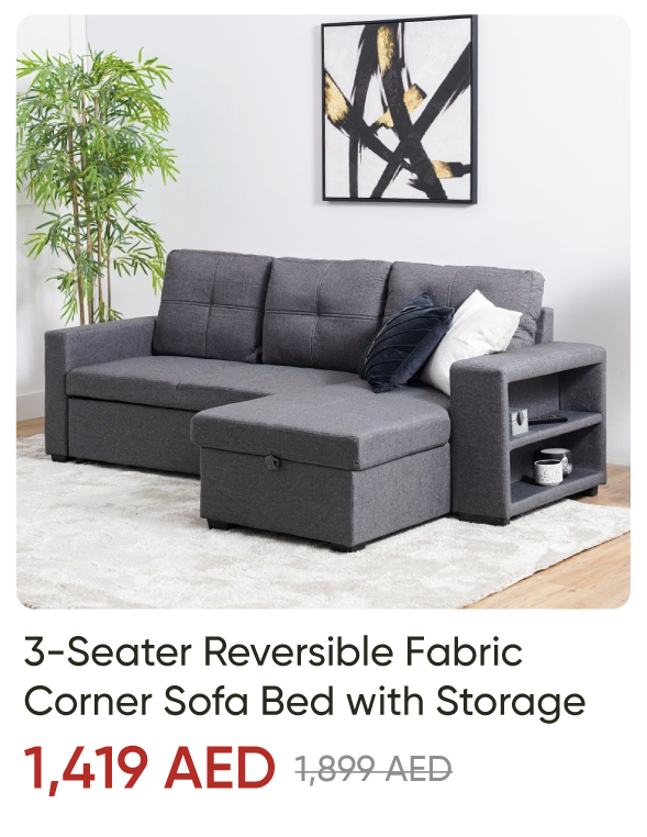 ROU-SD-3S Fab C Sofa Bed Strg