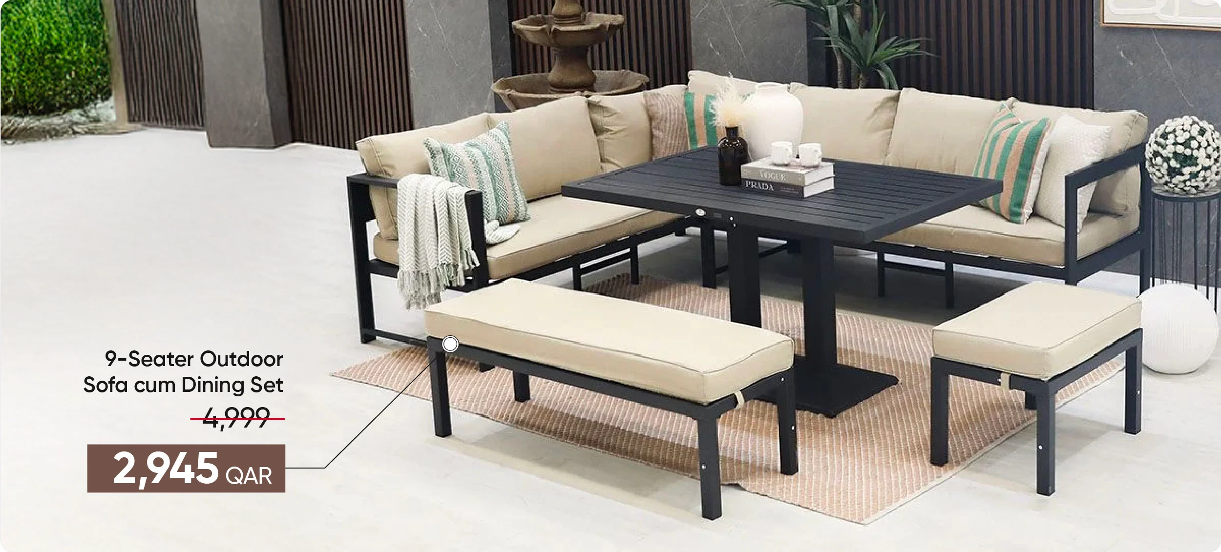 ROQ-DB-9S OD Sofa cum Dining