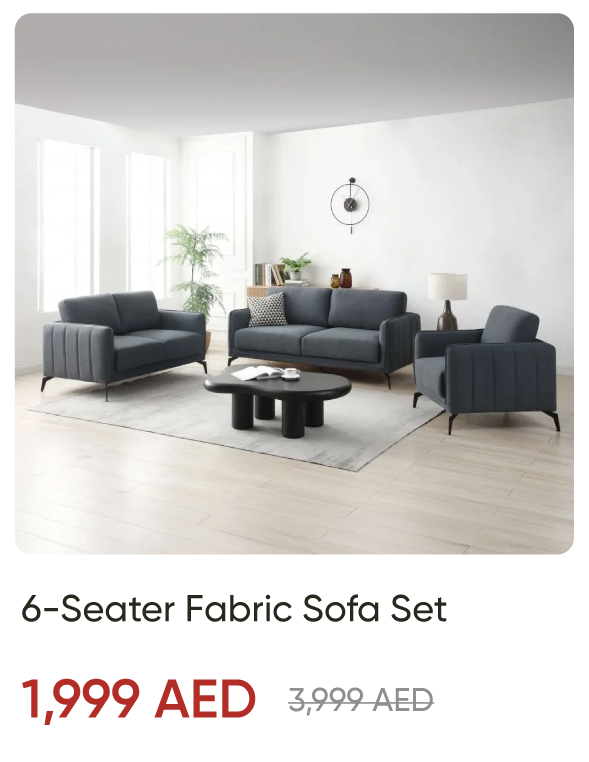 ROU-SD-6-Seater Fabric Sofa St