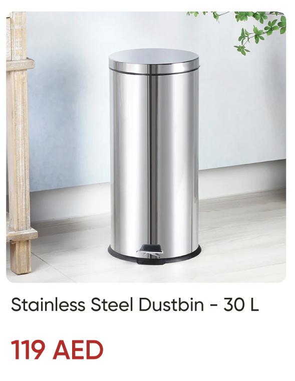 ROU-SD-SS Dustbin-30L 